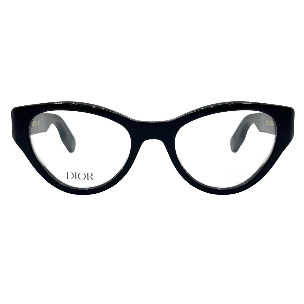 عینک طبی زنانه دیور DIOR مدل LEDY-95022O با فریم گربه‌ای مشکی