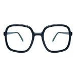 عینک طبی زنانه کائوچویی LIGHT BIRD مدل LB-028-BAOBAB مربعی مشکی براق ساخت ایتالیا